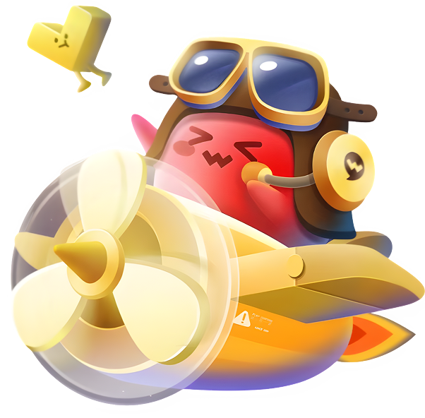 Game character with sunglasses